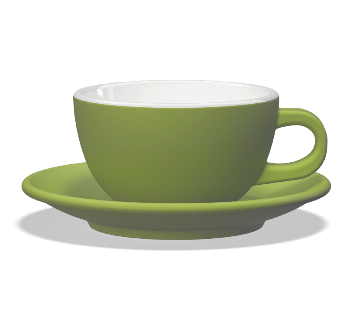 "TULIPANO" 300ml Latte Cups (L) - green matte